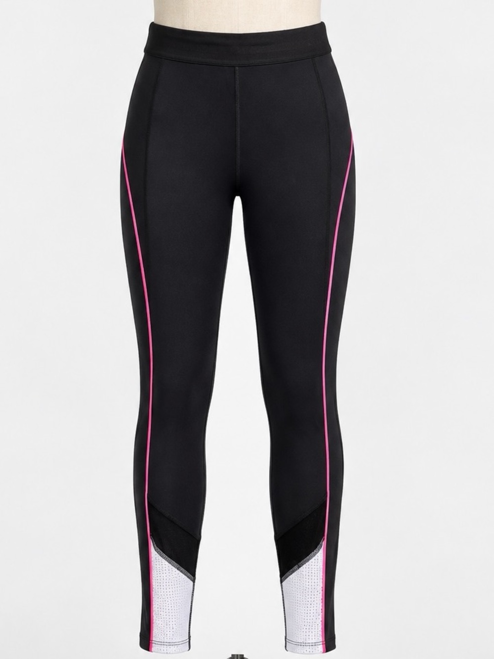 kate spade Black Leggings with Hot Pink Piping